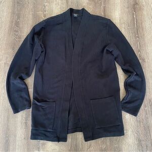 Forever 21 Men’s Open Black Knit Cardigan Sweater